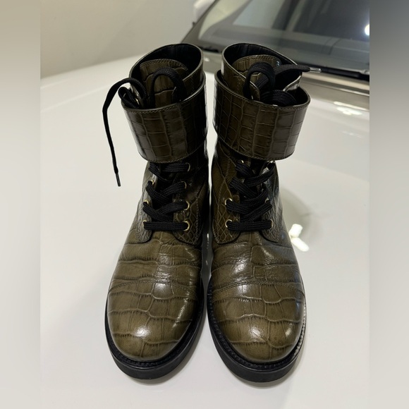 Authentic Louis Vuitton Leather Combat Boots - Picture 3 of 6